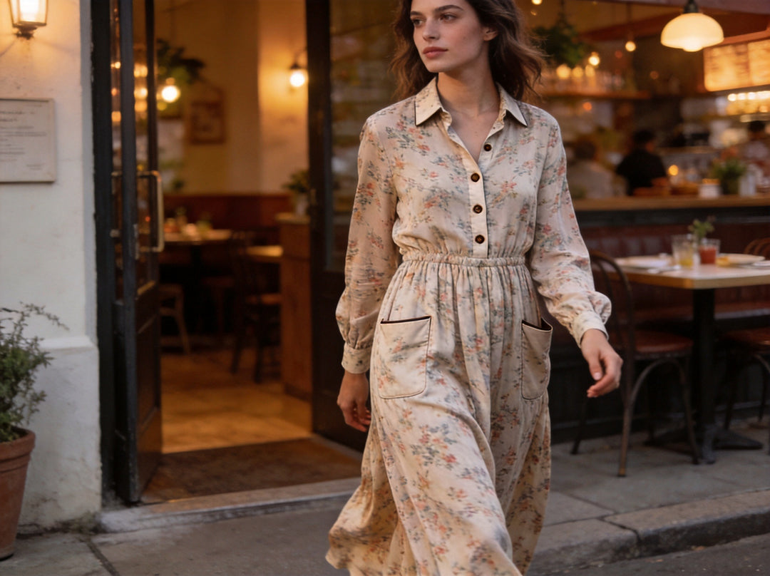 How to Style a Printed Maxi Shirt Dress for Brunch, Work, and Dinner