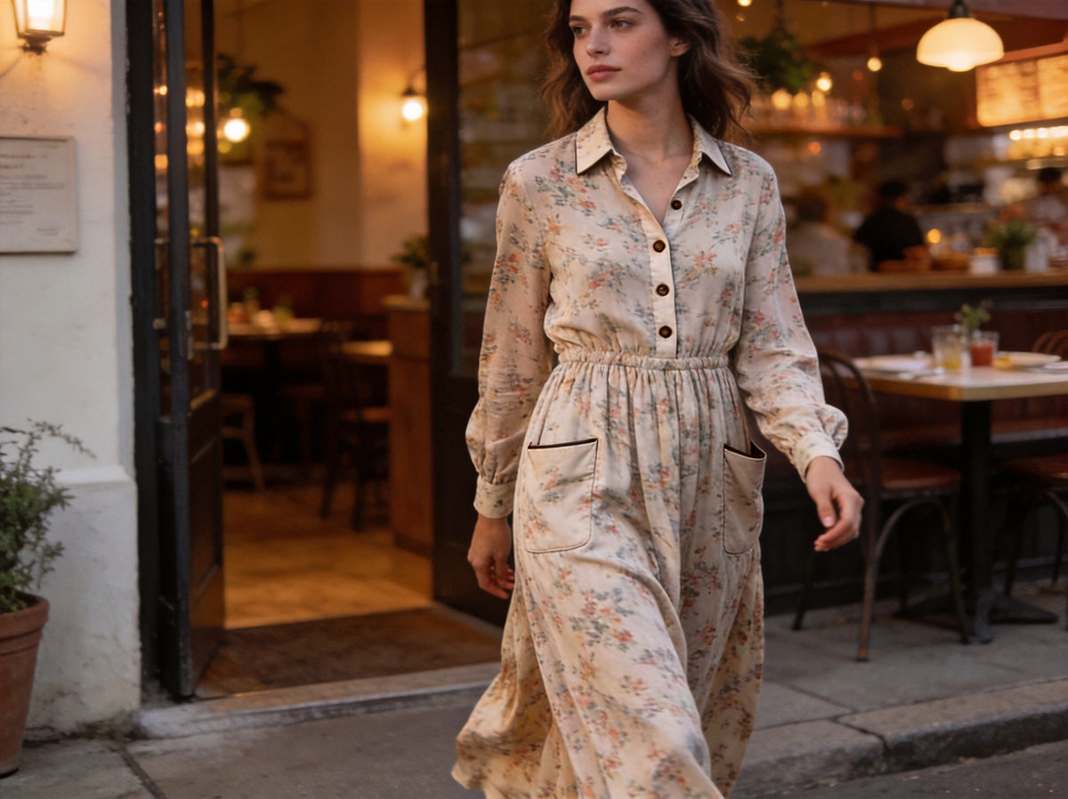 How to Style a Printed Maxi Shirt Dress for Brunch, Work, and Dinner