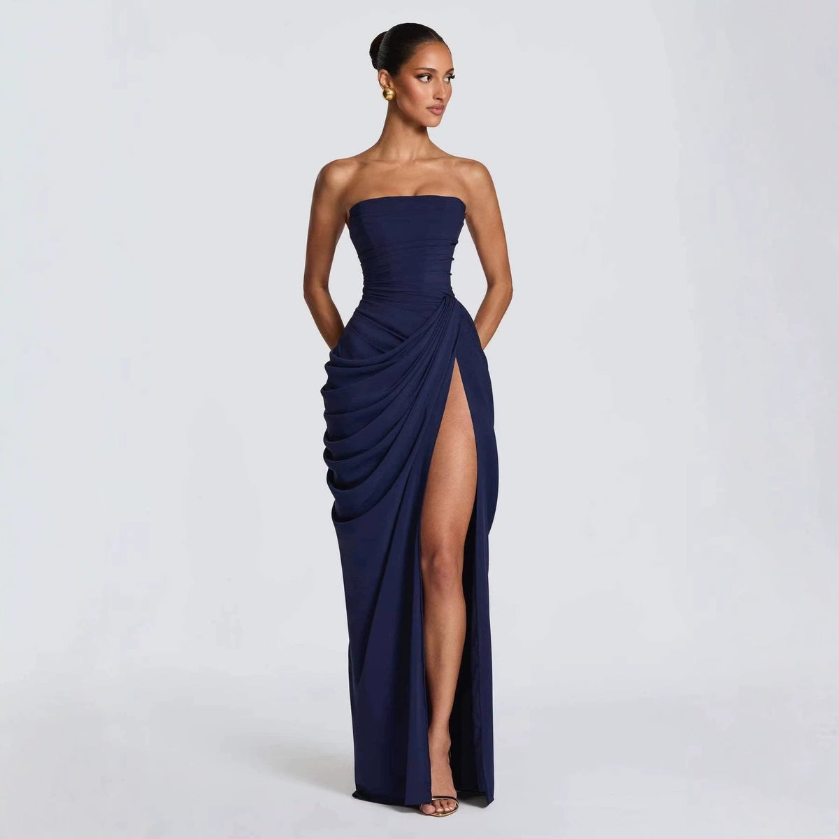 How to Style a Strapless Evening Dress for Dinner, Weddings, and Nights Out