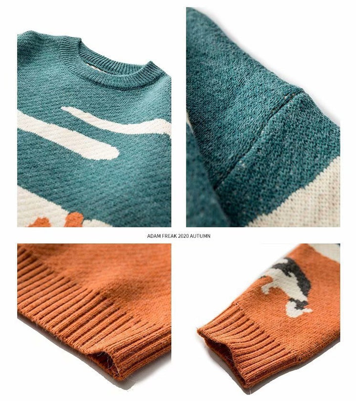 The Elara Pasture Scene Knit Sweater