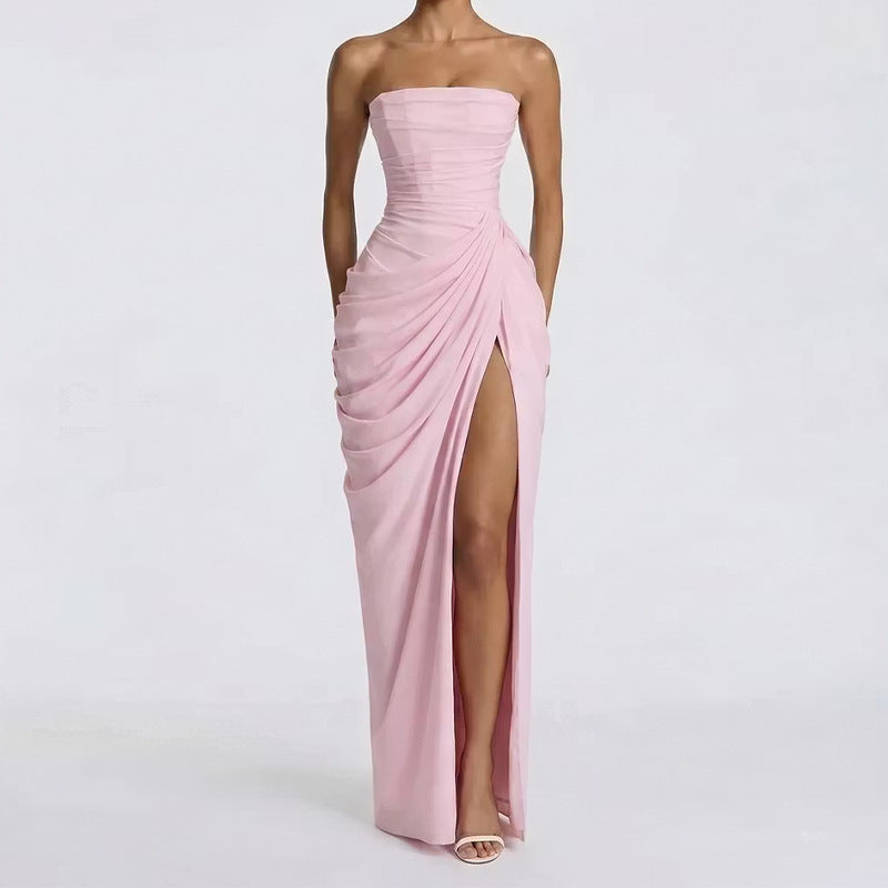 The Elara Strapless Evening Dress