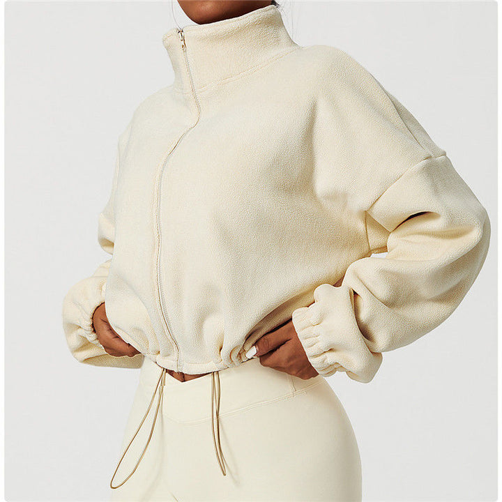 The Elara Cozy Polar Fleece Cropped Jacket