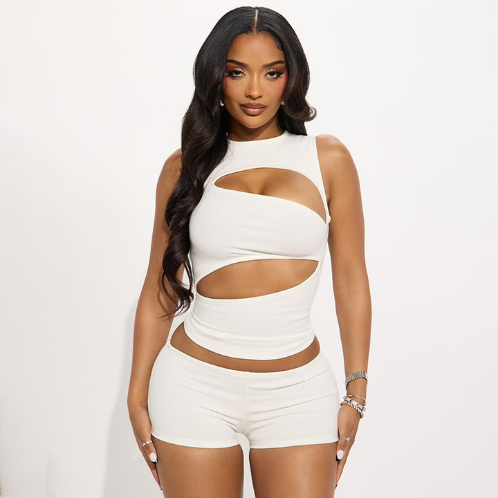 Asymmetric Cutout Two-Piece