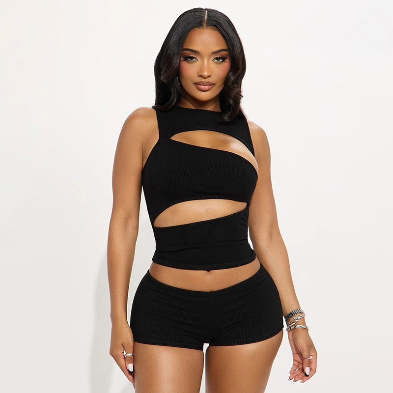Asymmetric Cutout Two-Piece