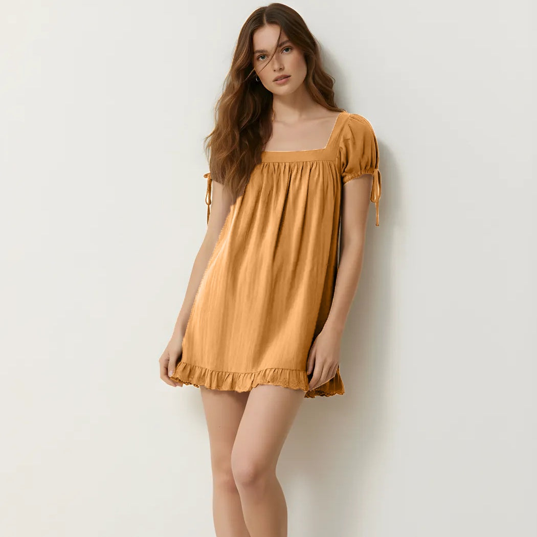 The Elara Romantic Square Neck Top