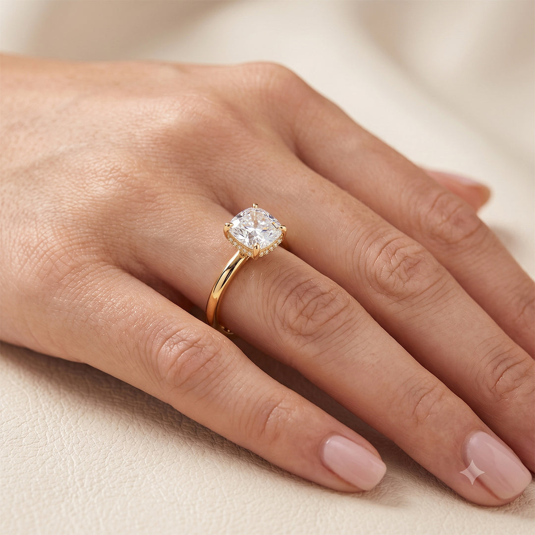 Oversized Clear Zircon Solitaire Ring