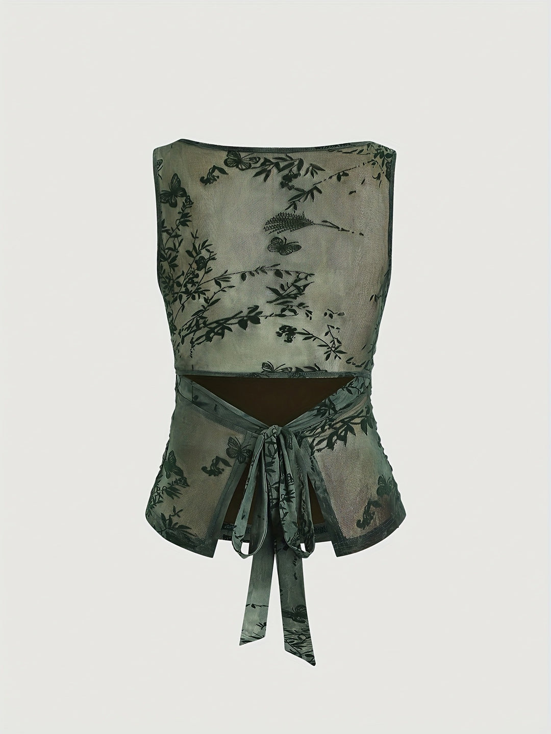 The Elara Boat Neck Floral Ruched Top