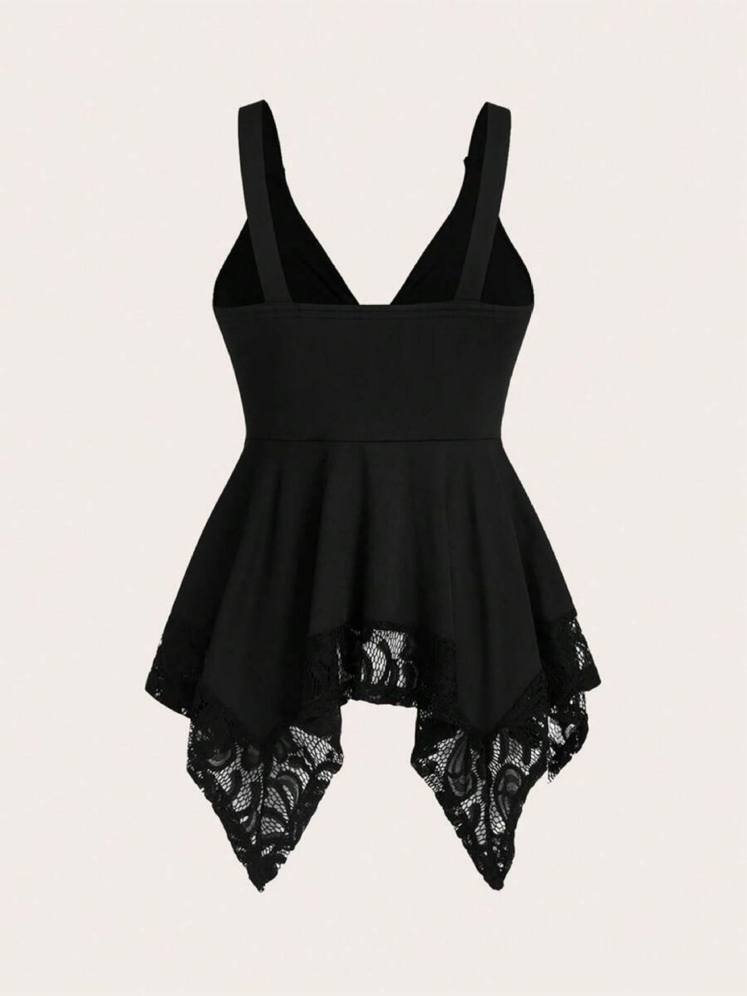 The Elara Heart Ring Lace Drape Top