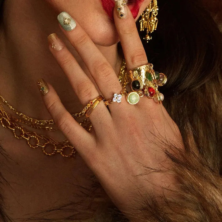 Lucky Clover CZ Ring