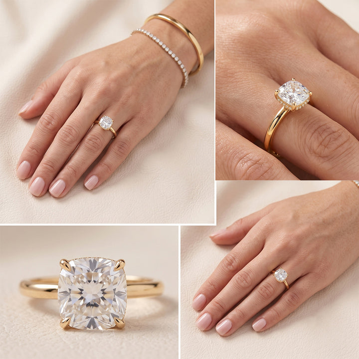 Oversized Clear Zircon Solitaire Ring
