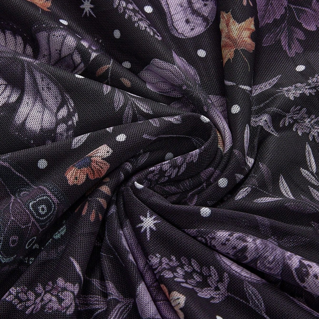 The Elara Fairycore Mesh A-Line Skirt