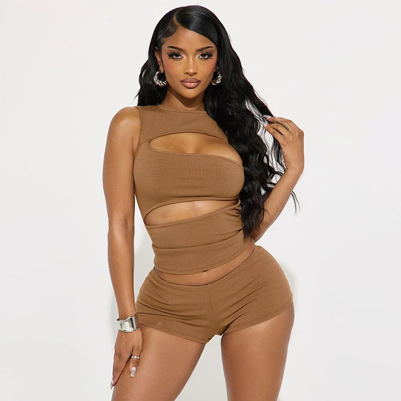 Asymmetric Cutout Two-Piece