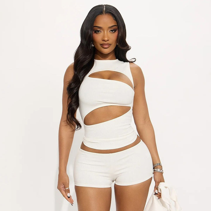 Asymmetric Cutout Two-Piece