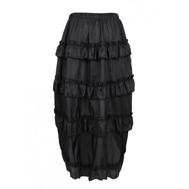 The Elara Nocturne Pirate Ruffle Skirt