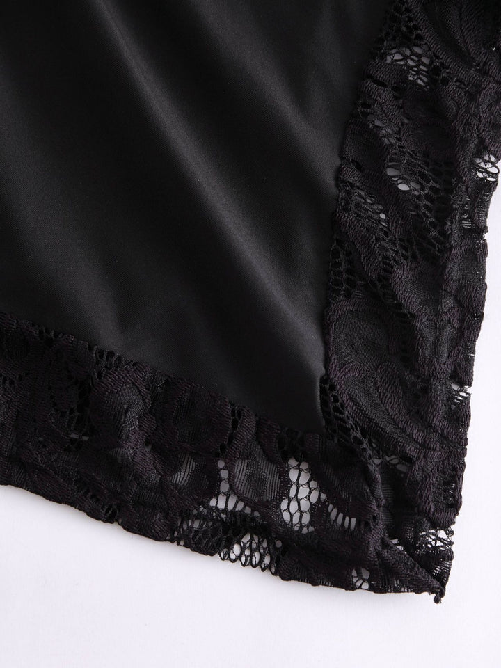 The Elara Heart Ring Lace Drape Top