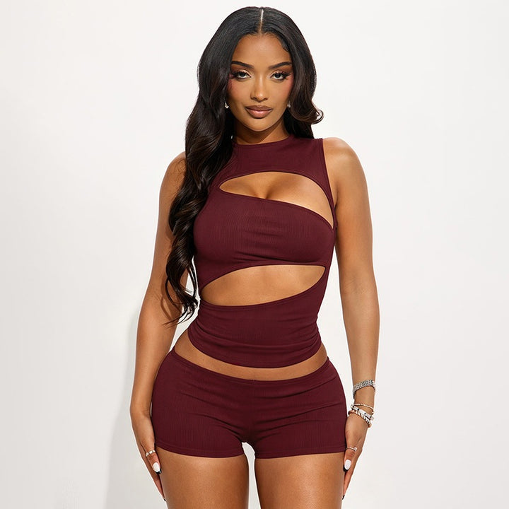 Asymmetric Cutout Two-Piece