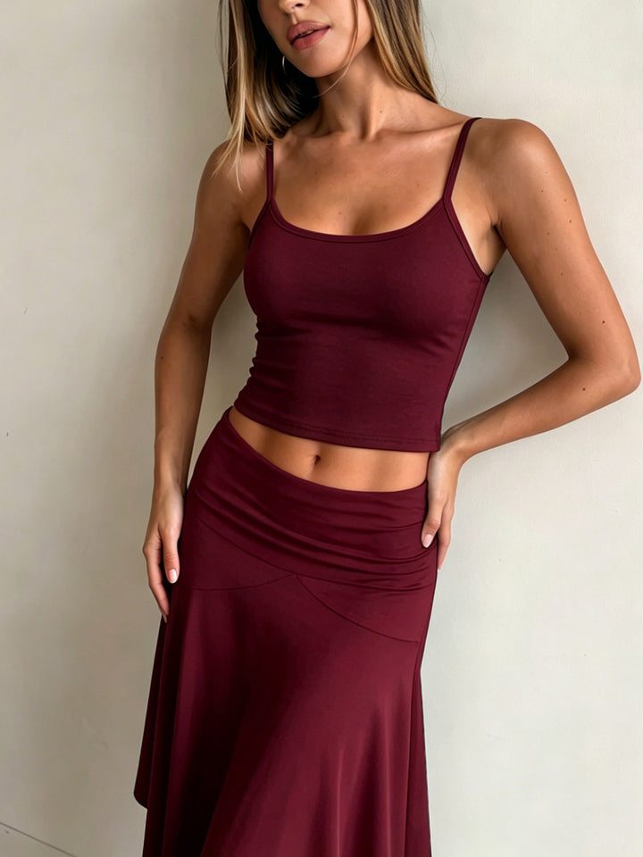 The Elara Summer Halter Two-Piece Set