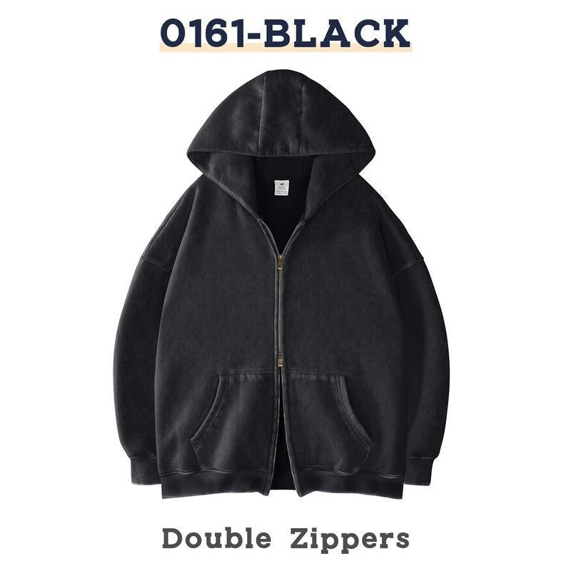 The Elara Double-Zip Oversized Hoodie