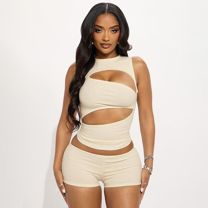 Asymmetric Cutout Two-Piece