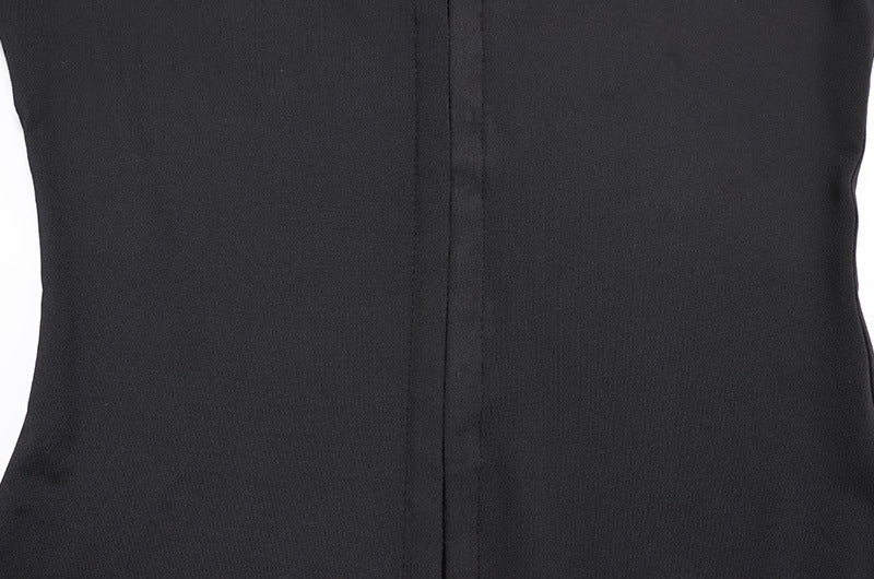 The Elara Hook-Front Keyhole Mini Dress