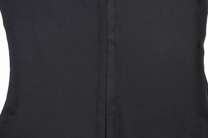 The Elara Hook-Front Keyhole Mini Dress