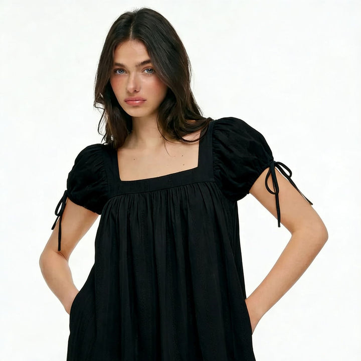 The Elara Romantic Square Neck Top