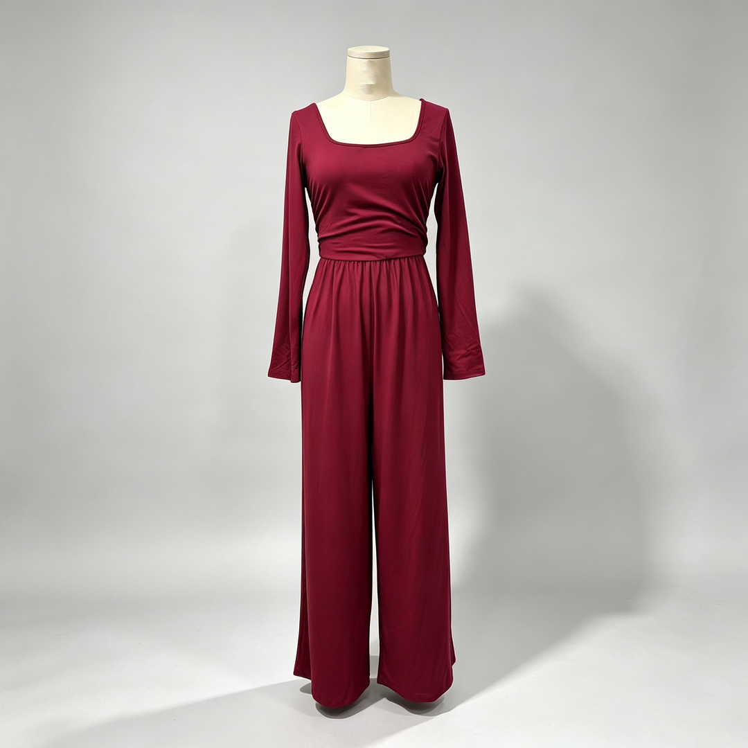 The Elara Square-Neck Jumpsuit
