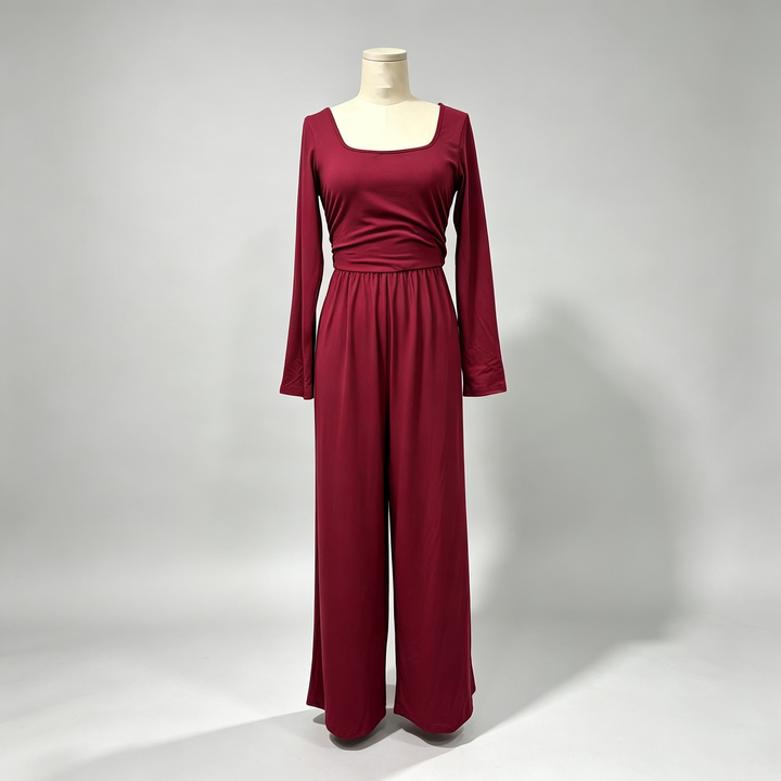 The Elara Square-Neck Jumpsuit