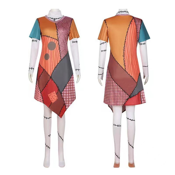 The Elara Ragdoll Patchwork Dress
