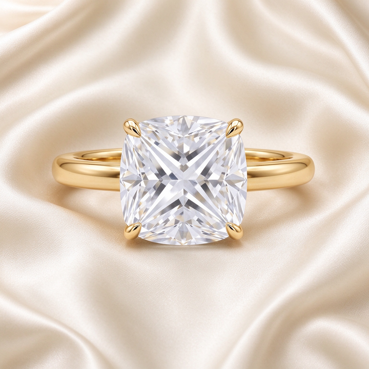 Oversized Clear Zircon Solitaire Ring