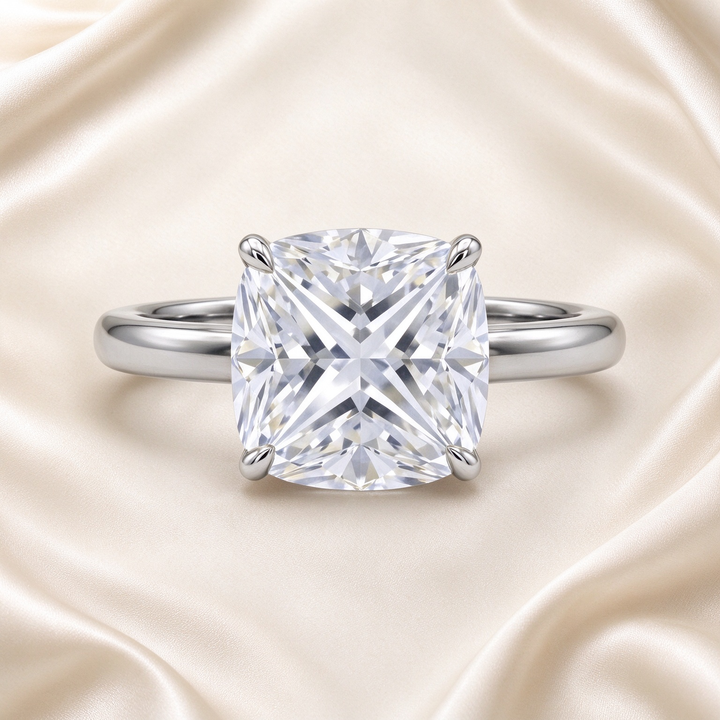 Oversized Clear Zircon Solitaire Ring