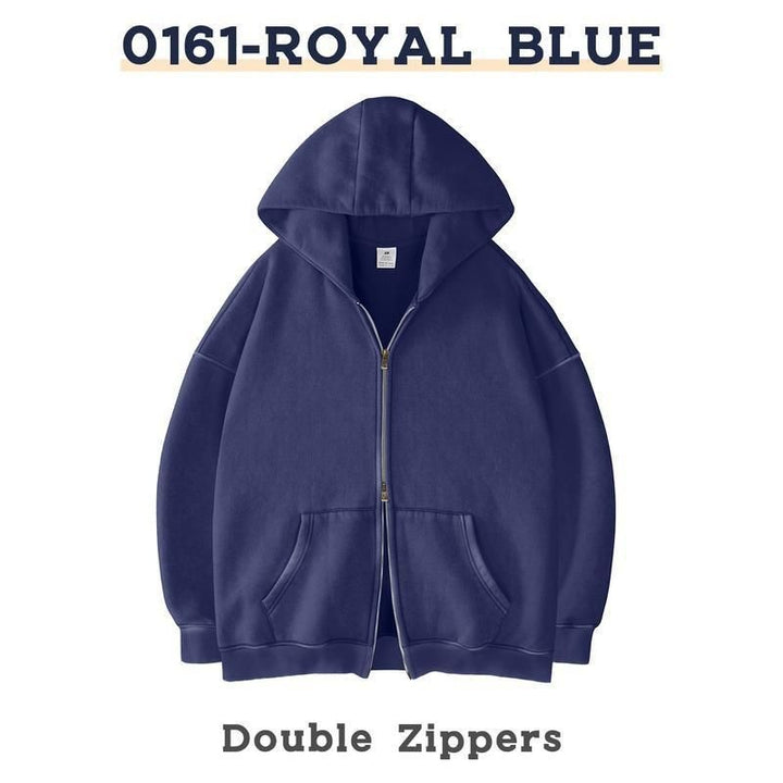 The Elara Double-Zip Oversized Hoodie