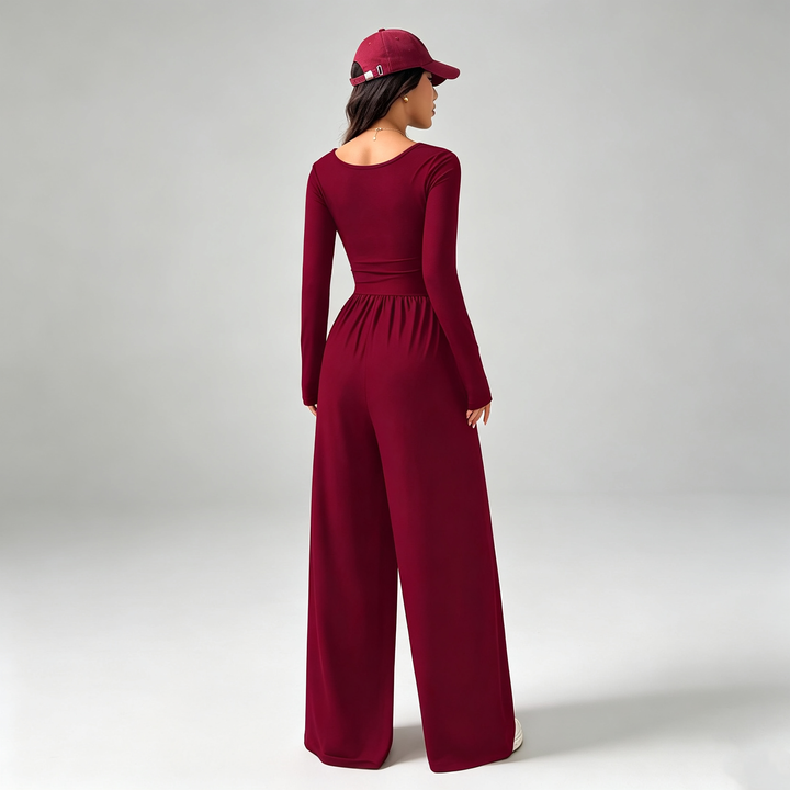 The Elara Square-Neck Jumpsuit