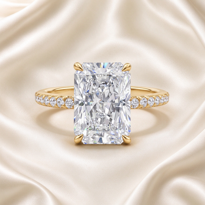 Oversized Clear Zircon Solitaire Ring
