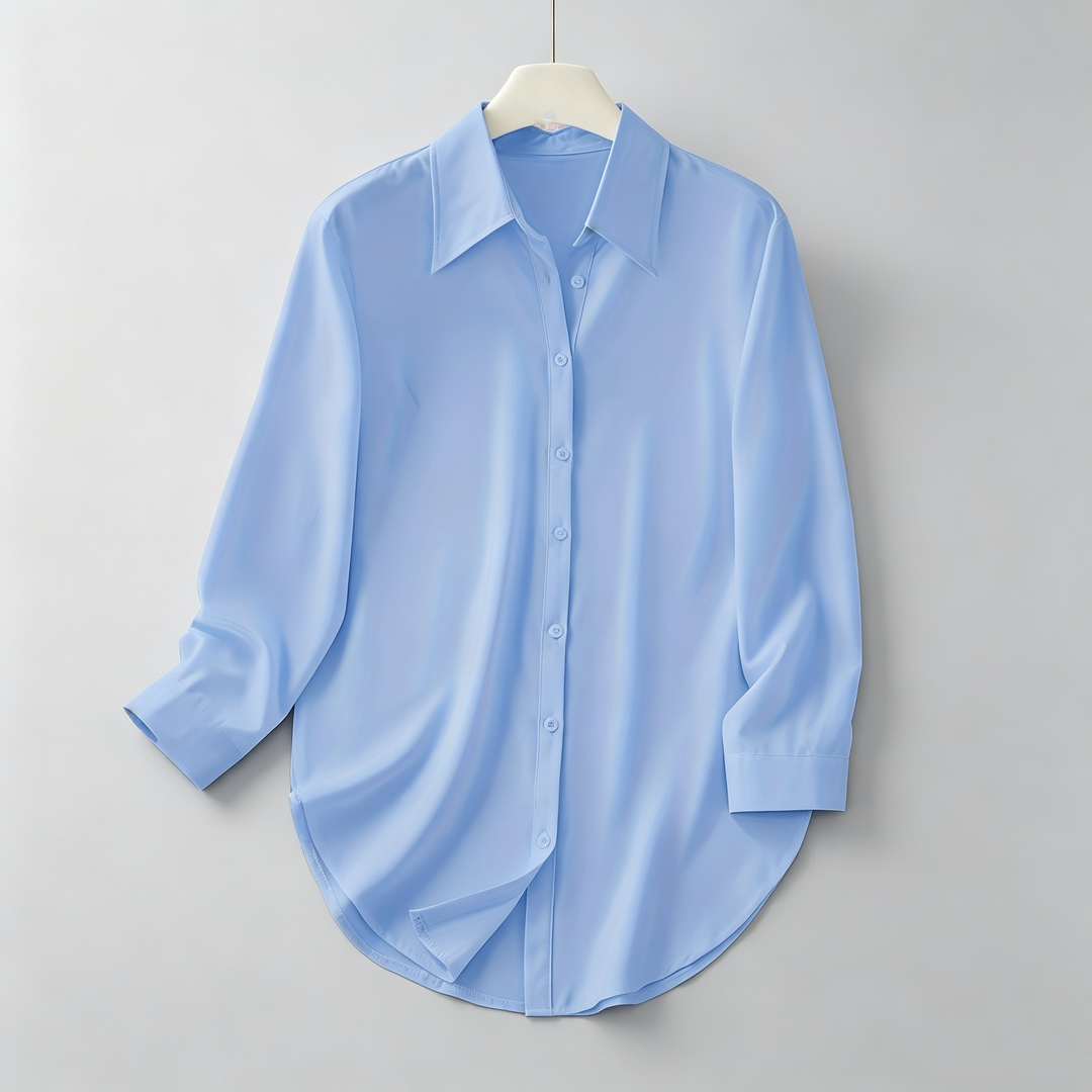 The Elara Curved Hem Longline Shirt
