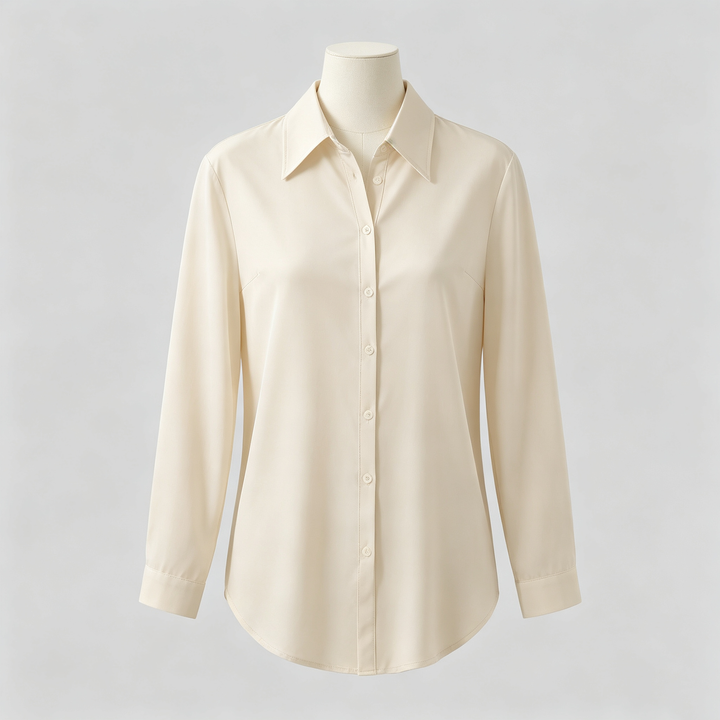The Elara Curved Hem Longline Shirt