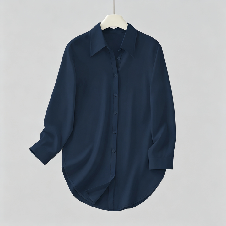 The Elara Curved Hem Longline Shirt