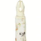 The Elara Floral Halter Set