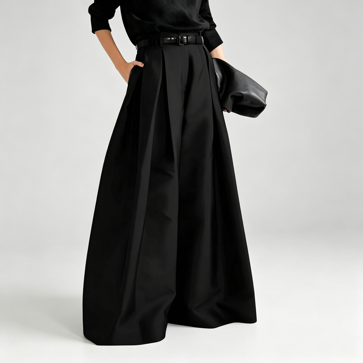 The Elara Pleated Wide Leg Pants