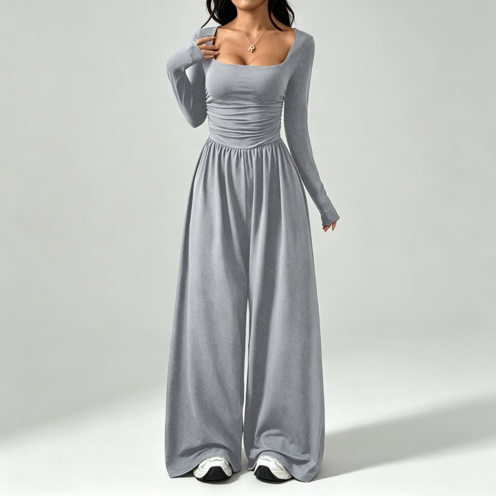 The Elara Square-Neck Jumpsuit