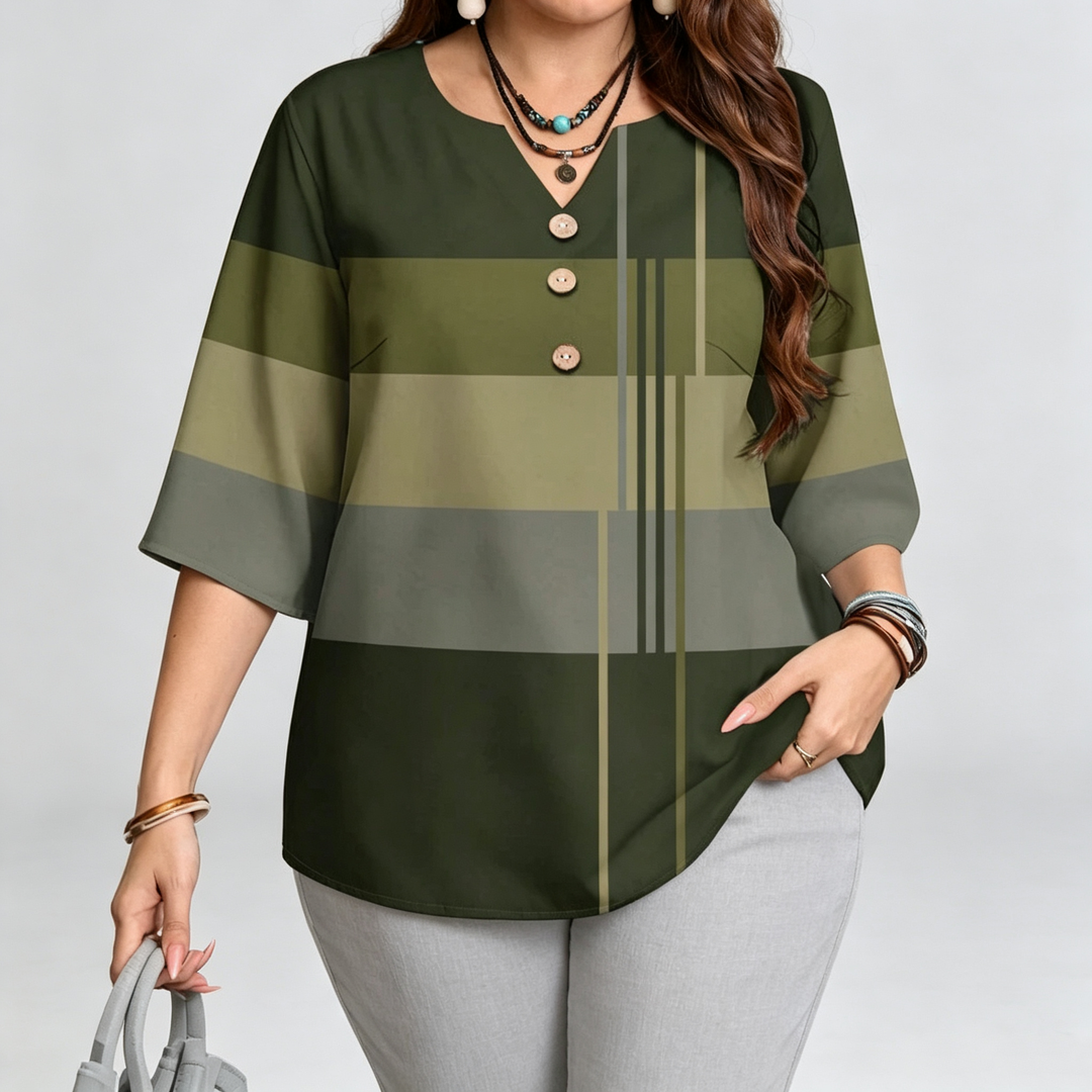 The Elara Colorblock Stripe Relaxed Top