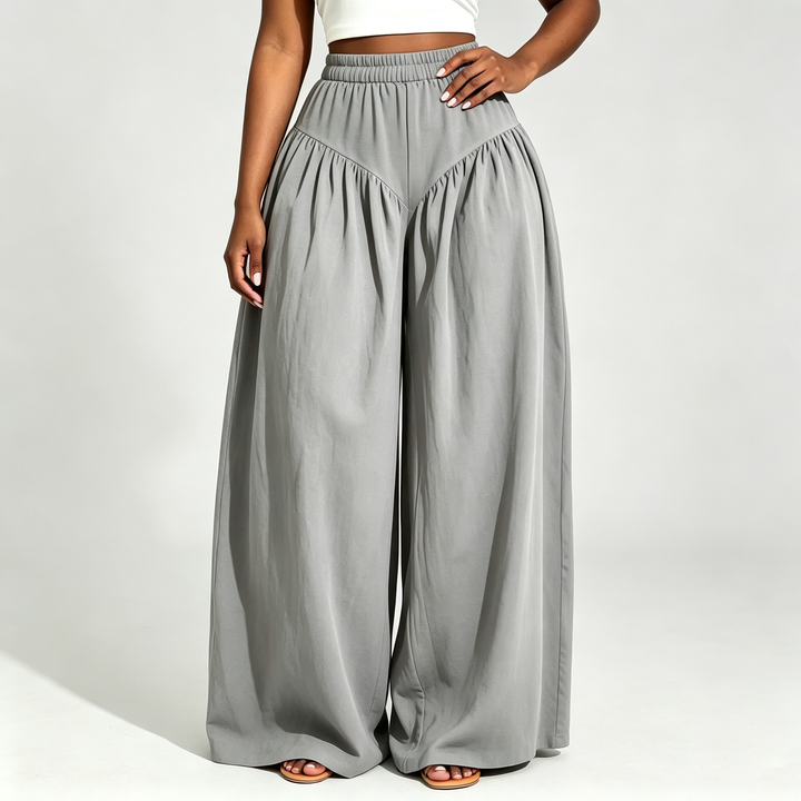 The Elara Cloud Drape Wide-Leg Pants