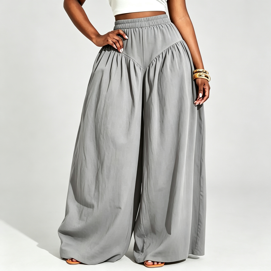 The Elara Cloud Drape Wide-Leg Pants
