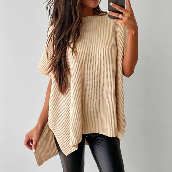 The Elara Oversized Chenille Knit Top