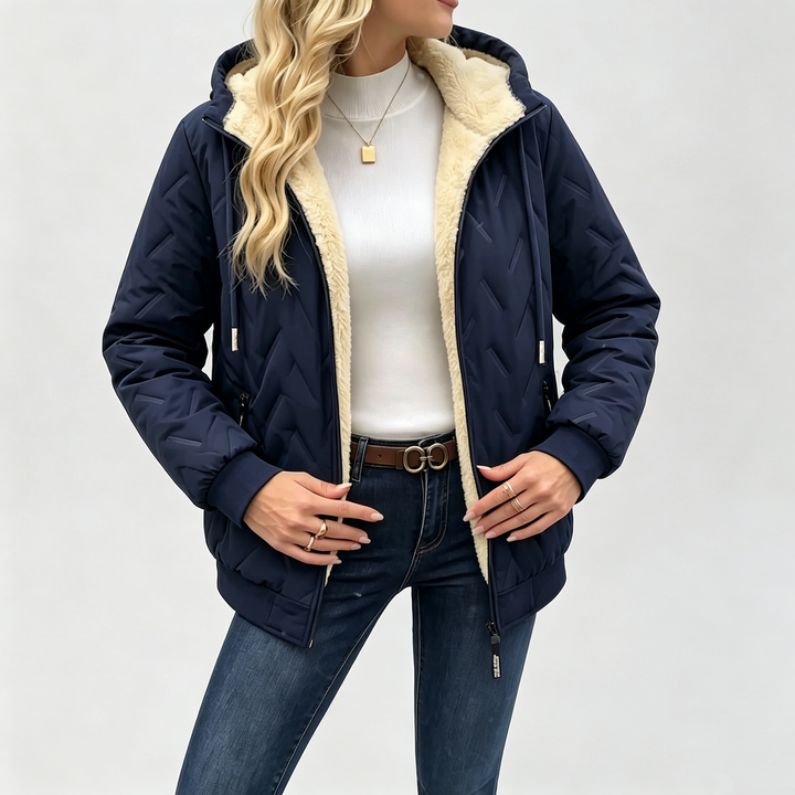 The Elara Alpine Sherpa-Lined Hooded Jacket