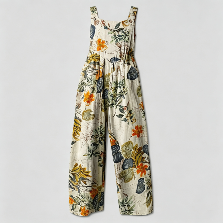 The Elara Mosaic Boho Wide-Leg Jumpsuit