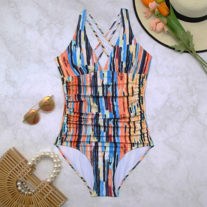 The Elara Tummy Control Ruched Cutout Swimsuit