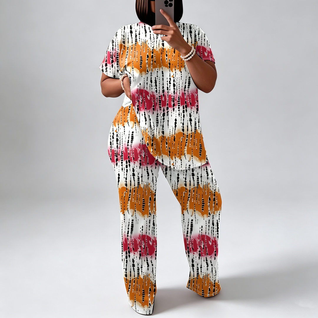 The Elara Tie-Dye Tee Set