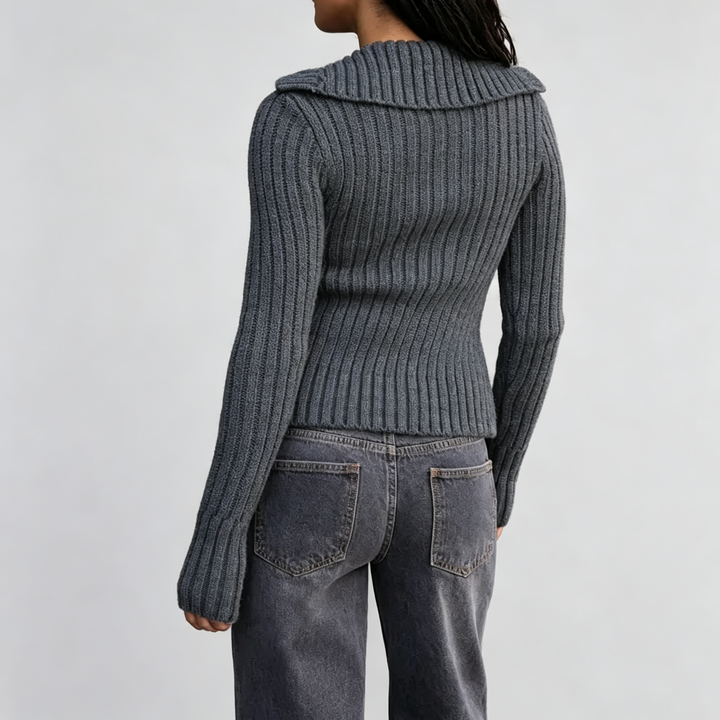 The Elara Cable Knit Hooded Cardigan