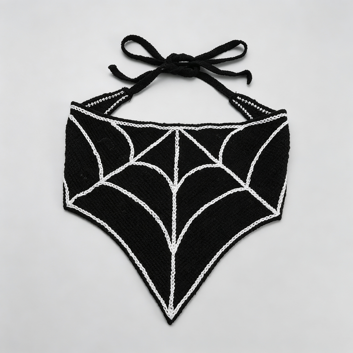 The Elara Halloween Crochet Headscarf